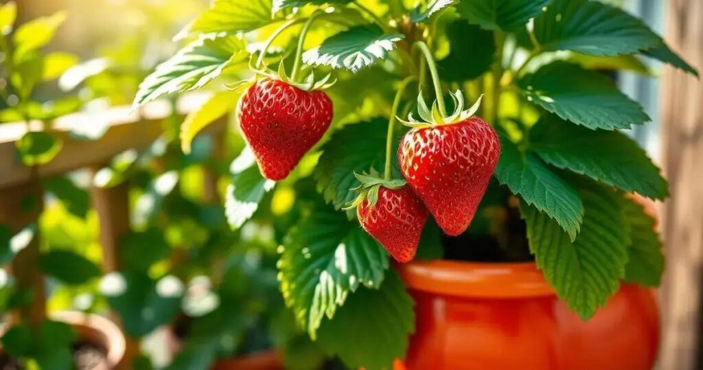 como plantar morango