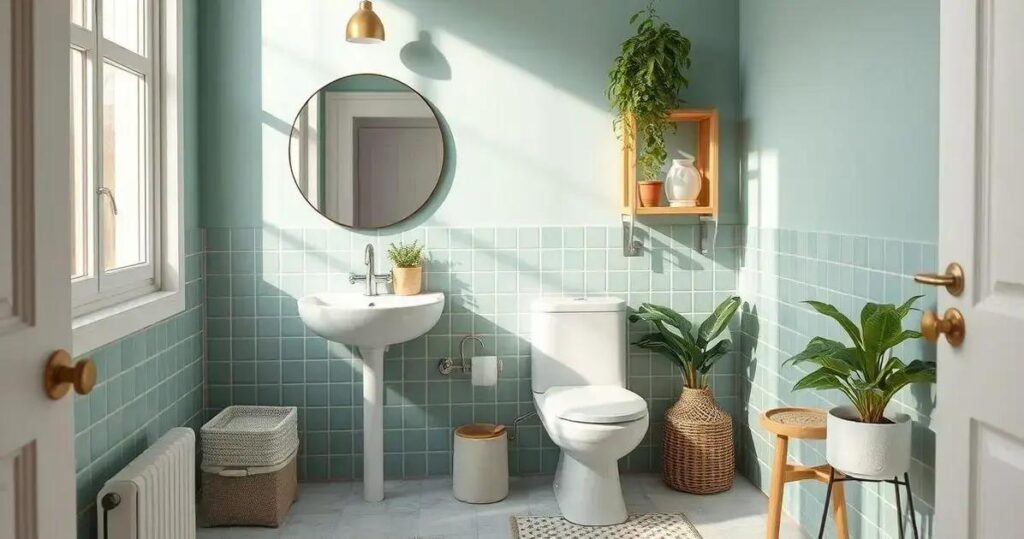 decoração de banheiro pequeno