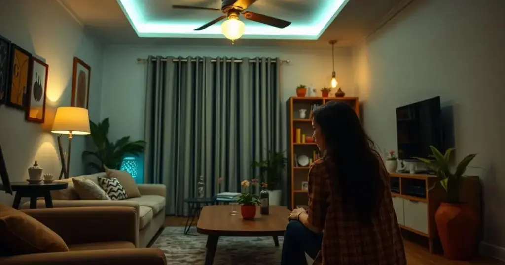 iluminação para sala de estar